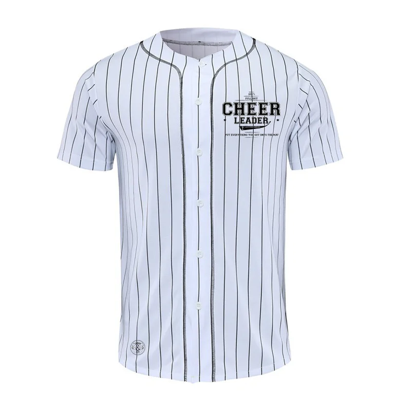 Мужская бейсбольная футболка с короткими рукавами черно белая спортивная