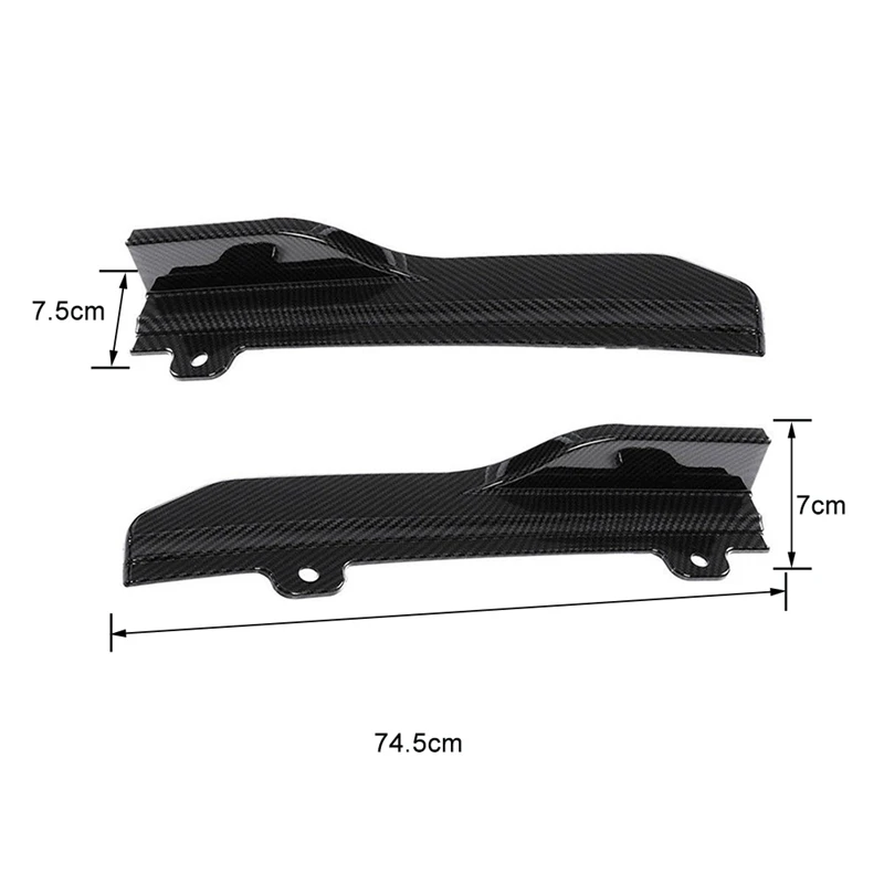 Задний бампер для губ крылья боковая юбка разветвители спойлер для губ боковое крыло Отделка Декоративные наклейки для Honda/Accord углеродное волокно