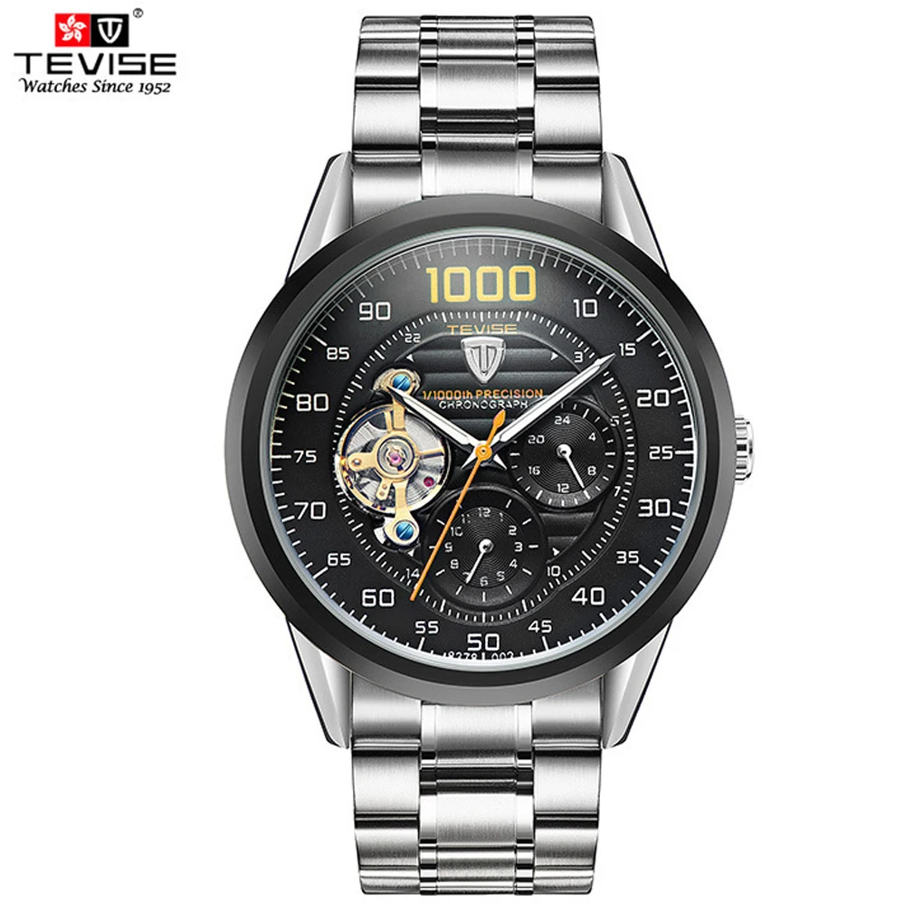 3 TEVISE Автоматические наручные часы Tourbillon механические часы мужские спортивные военные с самообмоткой мужские наручные часы Relogio Masculino - Цвет: 3