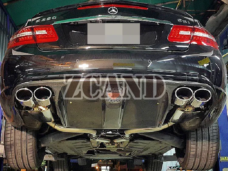 Настоящий карбоновый задний диффузор для губ для Mercedes Benz E-Class W207 2 двери купе E350 E550 AMG Спортивная посылка 10-12