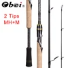 Obei Casting Spinning Fishing Rod 2.1 2.4m M/MH Travel Street Bait 2tips Fast Rod Vara De Pesca 13-39g Fishing Rod