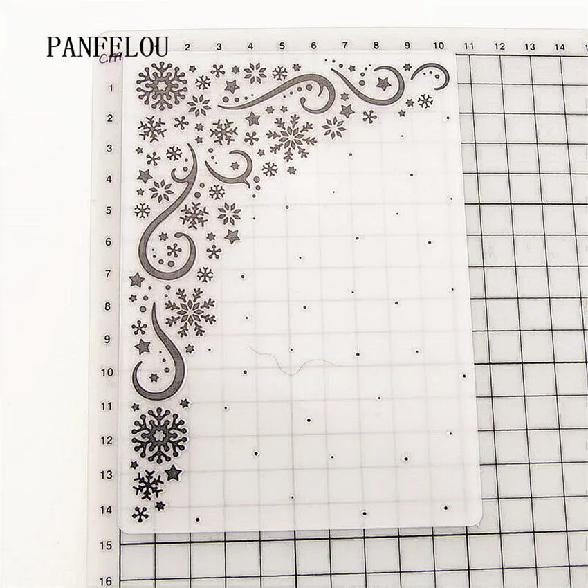 PANFELOU 10,5x14,8 снежинки лозы папки для тиснения пластика для скрапбукинга DIY шаблон помадка торт фотоальбом изготовление карт