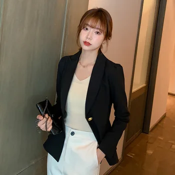 

Temperament Business Lady Slim Blazers Jacket 2020 Spring Autumn New Long Sleeve Work Blazer Female Casual Coat Fashion