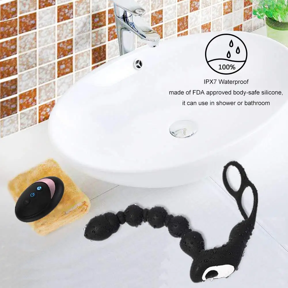  G Spot Cock Ring Wearing Anal Plug Remote Control Dual-use Vibration Butt Plug Prostate Massage Fiv