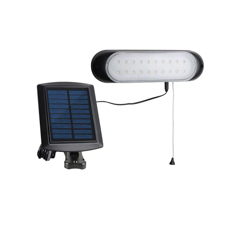 

Outdoor garden solar light light sensor waterproof solar led wall light with pull-wire switch security Wall Lamp