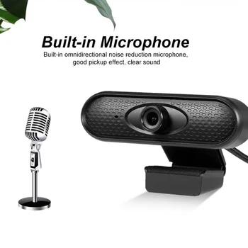 

1280 x 720p Web Camera H6 720P HD USB Webcam with Microphone for Laptop Desktop Computer Accessory Live Streaming