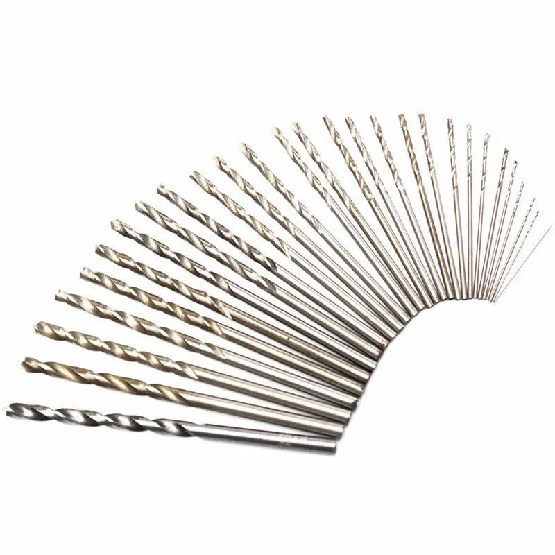 Straight shank twist drill 0.5/0.6/0.7/0.8/0.9/1.2mm each 10 for electrician metal/wood/plastic drill bits drill bit woodworking drill set