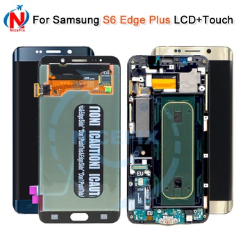 

For Samsung Galaxy S6 Edge plus S6 Edge+ G928F SM-G928F LCD display touch screen digitizer Assembly with Frame