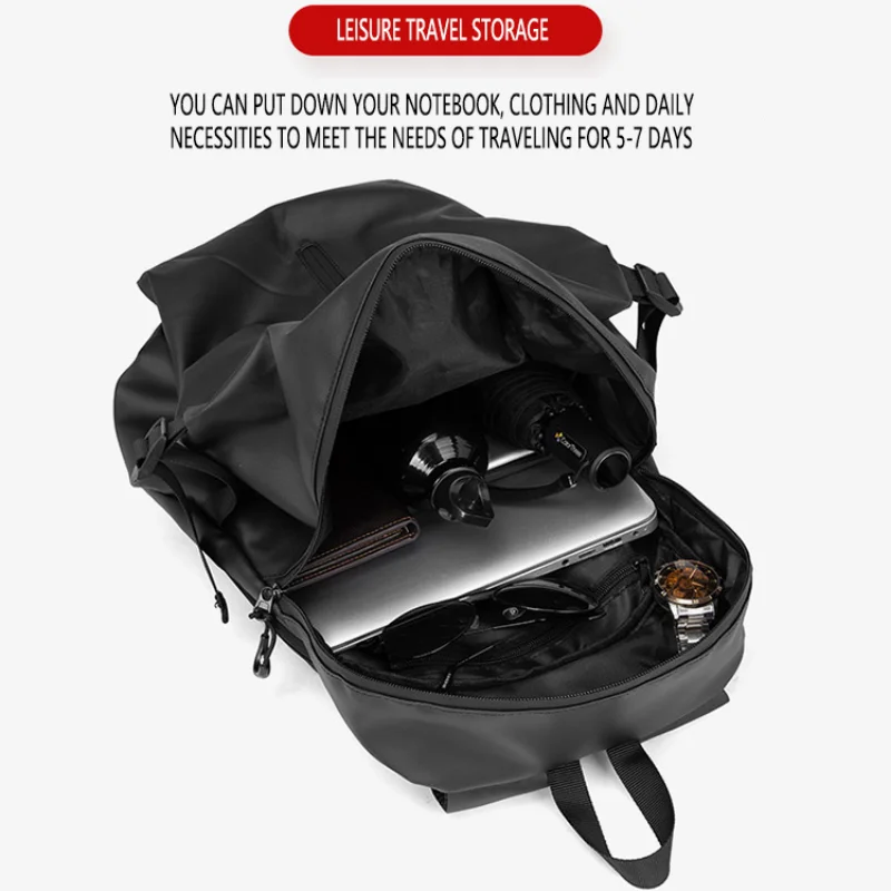 Mochila impermeable para casco de motocicleta, mochila de gran capacidad,  para hombre, mochila de ciclismo, bolsa de almacenamiento de ciclismo,  Negro