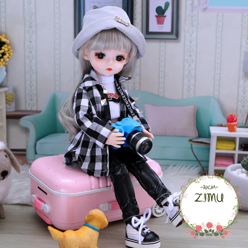 30CM Fashion Bjd Doll 18 Joints Beauty Make Up DIY Bjd Dolls With Clothes Suit Best Gifts For Girl Handmade Beauty Toy 1/6 BJD 13