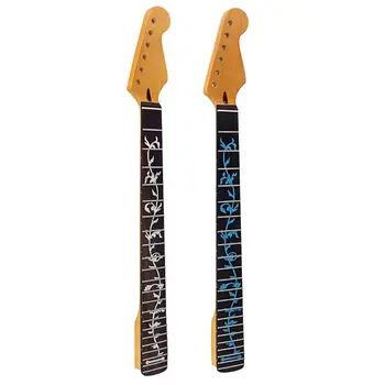 

Guitar Neck Replacement 22 Fret Maple Rosewood Fingerboard Gloss Finish Parts