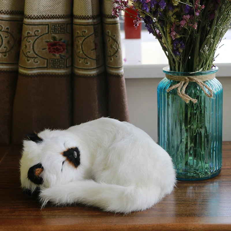 Simulation Cat Animal Doll Children's Toy Fake Cat Persian Cat Plush Toy Novelty Decoration Birthday Gift