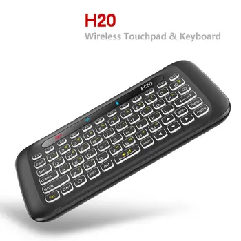 

H20 Mini Double-sided Wireless Touch Keyboard Full-screen Touchpad Air Mouse Colorful Light Portable Backlit Keypad