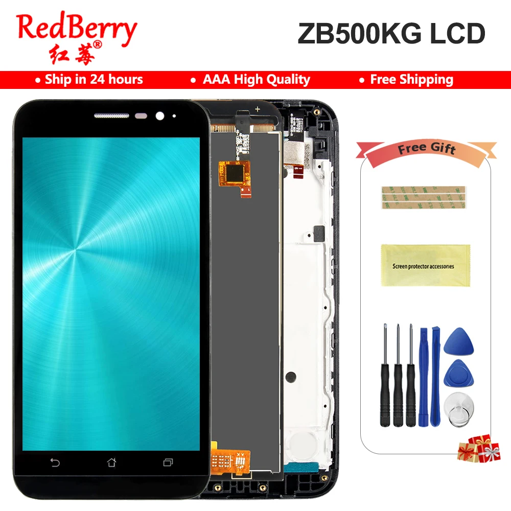 5 0 дюймовый ЖК дисплей с сенсорным экраном и дигитайзером в сборе для Asus ZenFone Go