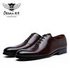 DESAI Oxford hommes chaussures habillées à lacets d'affaires formelles en cuir pleine fleur chaussures minimalistes pour les hommes ► Photo 3/6