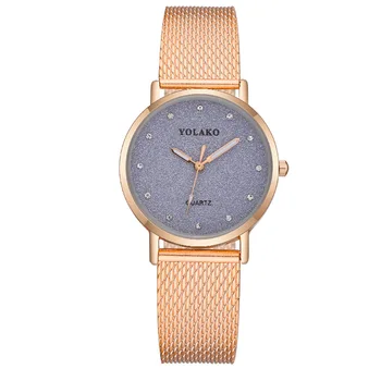 

2020 Sale Rushed Popular Contracted Leisure Fashion Lady British Steel Strip With Stone Table Ladies Casual Watch Dial Design