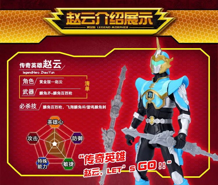 Dream Three Gold Edition Legend Hero Guan Yu Zhang Fei Zhao Yun фигурка Мобильная кукла игрушка для мальчика