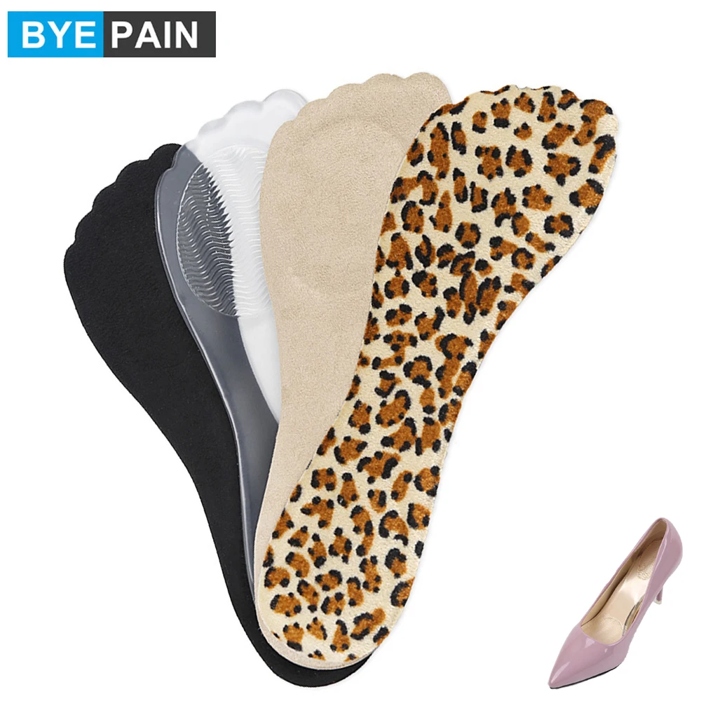 1Pair Insole Inserts Breathable Anti-slip High Heel Insoles Self Adhesive Comfortable Foot Pain Relief Shoe Pad Shoe Accessories 1pcs hallux valgus bandage comfortable t shaped self adhesive bunion pain relief breathable soft foot toe corrector tape