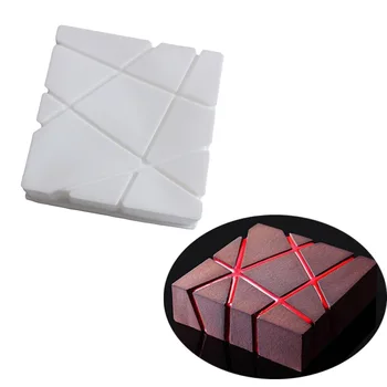 

3D Irregular Silicone Mold Cake Dessert Muffin Baking Tools for Chocolate Mousse Chiffon Square Moulds Pastry Art Decor