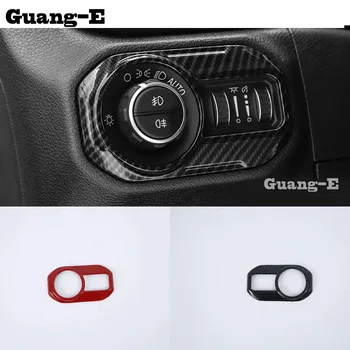 

Car Detector Stick Styling ABS Chrome Front Head Fog Light Switch Button Trim Frame Lamp For Jeep Wrangler JL 2018 2019 2020