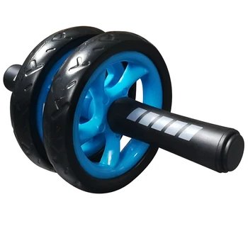 

Rubber Abdominal Wheel Sports With Mat Non Slip Fitness Exercise Gym Body Building Strength Silent Home Ergonomic Double Roller