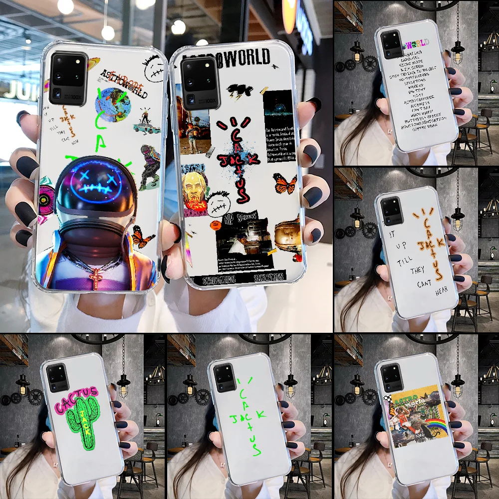 Чехол для Телефона С КАКТУСОМ Джек Тревис Скотт Samsung Galaxy Note 4 8 9 10 20 S8 S9 S10 S10E S20 Plus UITRA