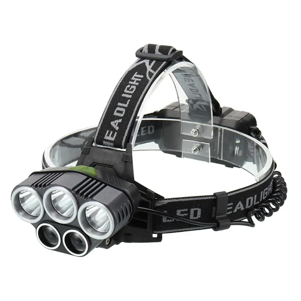

SKYWOLFEYE Head Light 18650 Rechargeable LED Headlights Adjustable Elastic Head Band Motorcycle Led Flashlight Heads Headlamp