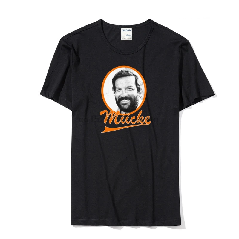Memorial Bud Spencer мужская белая футболка с круглым вырезом 2019 Мужская низким черная