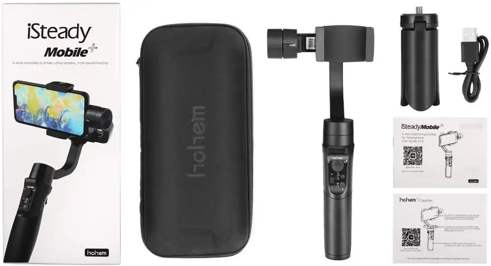 iSteady Mobile Plus Hohem iSteady Мобильный плюс смартфон карданный стабилизатор для iPhone 11/11 Pro/Pro Max для Galaxy S10/Plus/S9 для видеоблоггера - Цвет: iSteady Mobile Plus