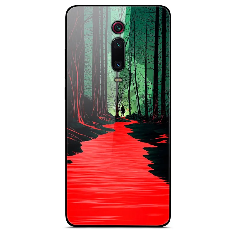 Tempered Glass Case For Xiaomi mi 9T Cover Mi9T Pro Soft Bumper 3D Cat Printing Funda For Xiaomi mi 9T Pro mi9T Mi9 T Phone Case - Цвет: 32