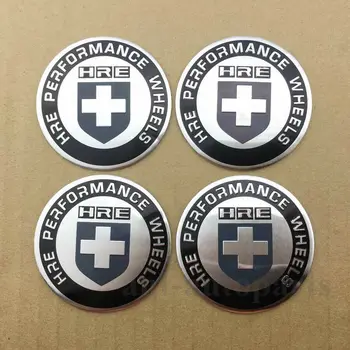 

4pcs HRE Wheel Center Hub Cap Badge Emblems Sticker Car Auto Decal 56mm