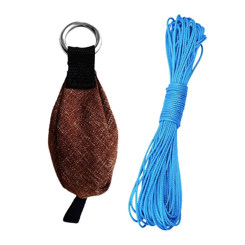 250g/8.8oz Outdoor Rock Climbing Tree Arborist Throw Bag and Line 3