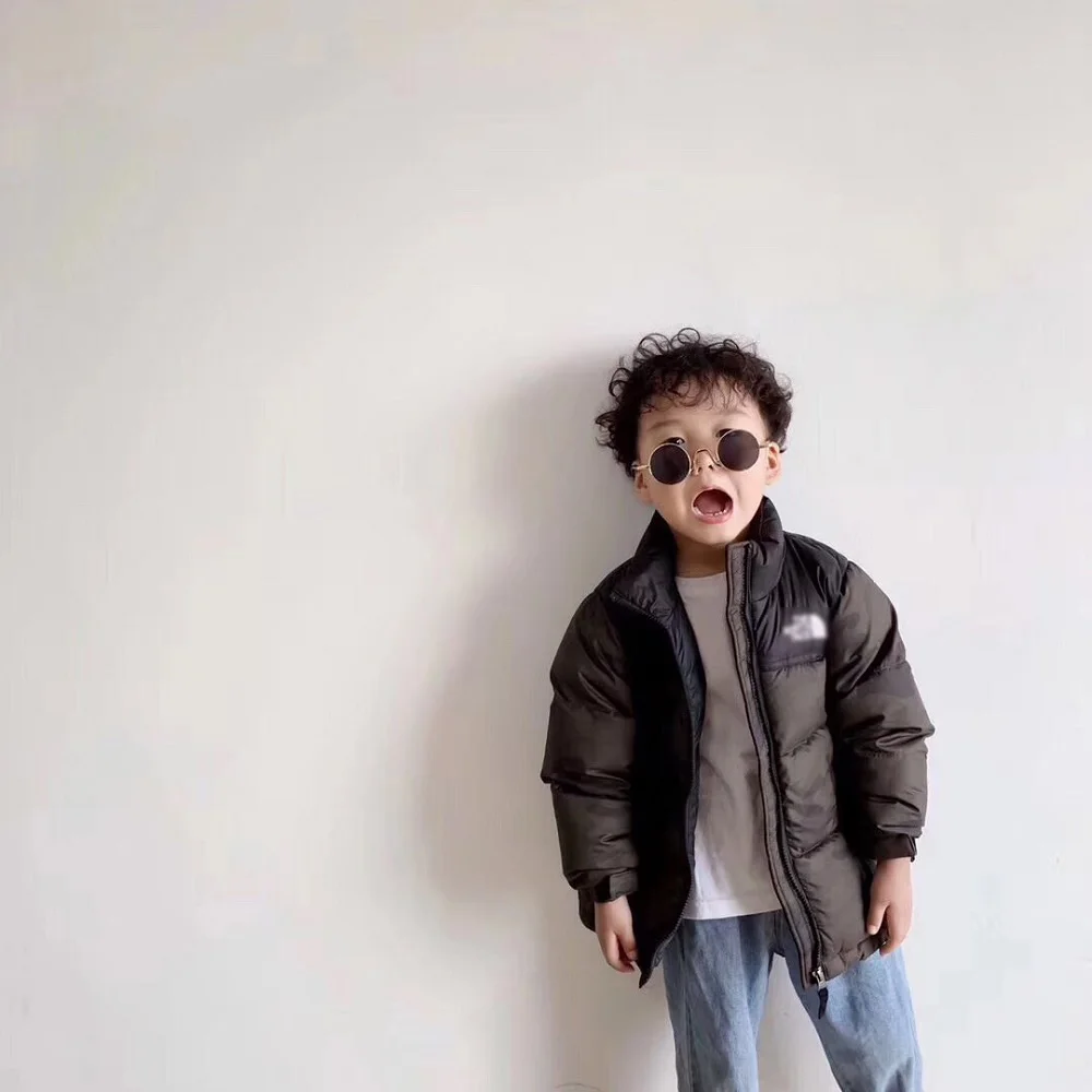

2019 hot global INS explosion tide brand N outdoor down jacket couple sand For Children Kid