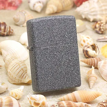 

Genuine Zippo oil lighter copper windproof Classical Frosted cigarette Kerosene lighters Gift With anti-counterfeiting code