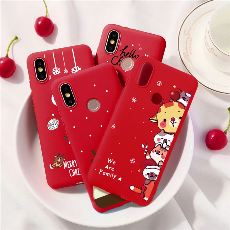 

Christmas Cartoon Case For Xiaomi Redmi 7A 6A S2 5 Plus Note 7 5A 5 6 K20 Pro Mi A3 A1 A2 6X 8 Lite 9 SE 9T F1 CC9 CC9e TPU Capa