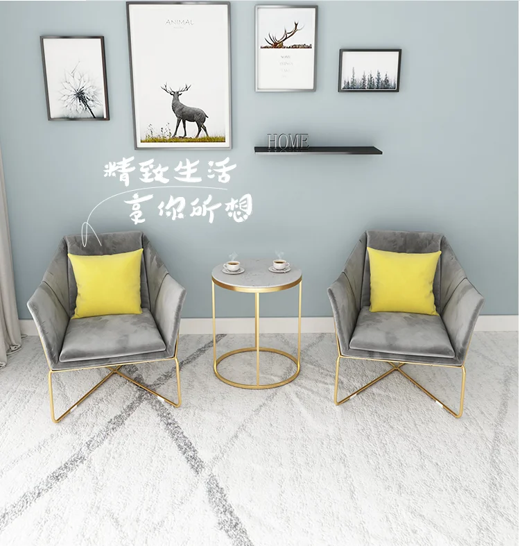 Nordic shop sofa chair designer light luxury beauty salon small sofa net red casual clothing shop single