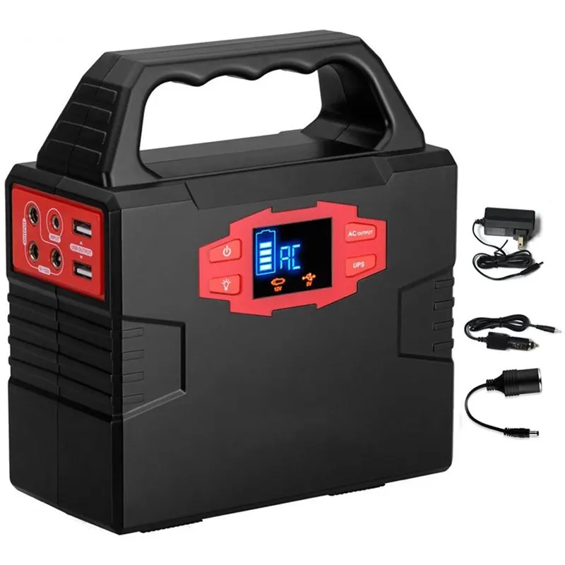  40800mAh 110V 150W UPS Lithium Emergency Solar Power Supply Modified Sine Wave LED Display Portable - 4000054935217