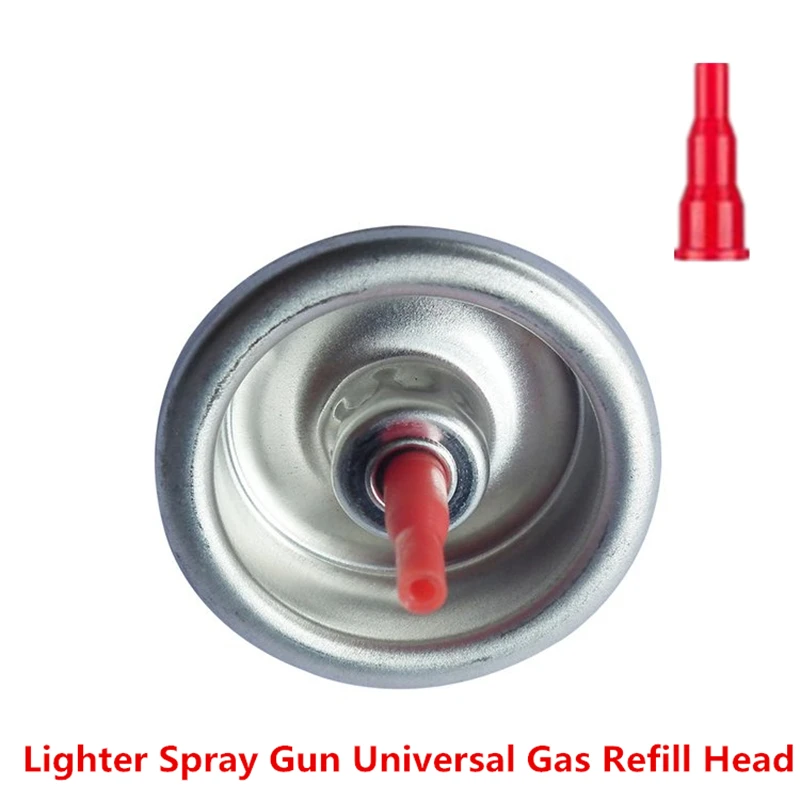 Cigarette Lighter & Spray Gun Universal Butane Gas Fill Plastic Head Can Put On Cassette Gas Tank Inflatable Reusable Adapter