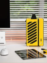 C24 – petit Cube Sugar, châssis de bureau Portable, boîtier d'ordinateur en verre trempé, Version panneau Standard