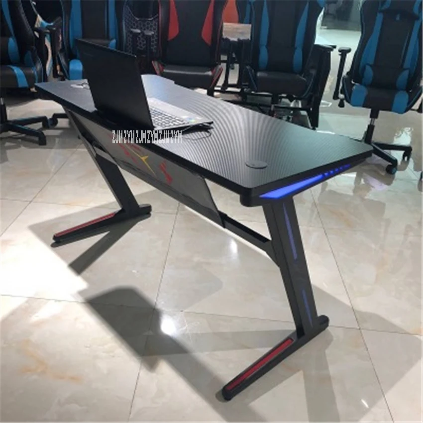Z-A 1.2m Remote Control RGB Light E-Sports Computer Table Gaming L aptop Desk Profession Steel Fram