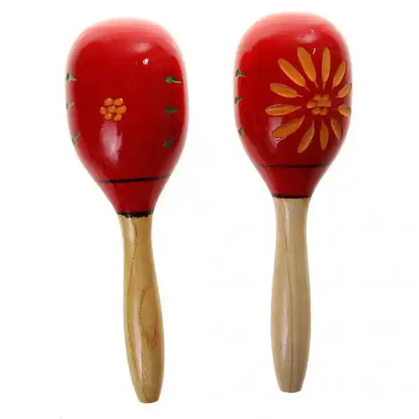 maracas de madera para niños