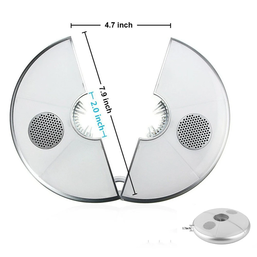 Садовый зонт с зарядкой по USB лампа Bluetooth и динамиком меняющая цвет украшение для