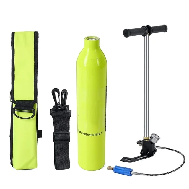 Amarelo Claro Мини Танк де ar сделать цилиндр de oxigênio equipamento де mergulho para подводное плавание respiração адаптер válvula cabeça - Цвет: Amarelo Claro