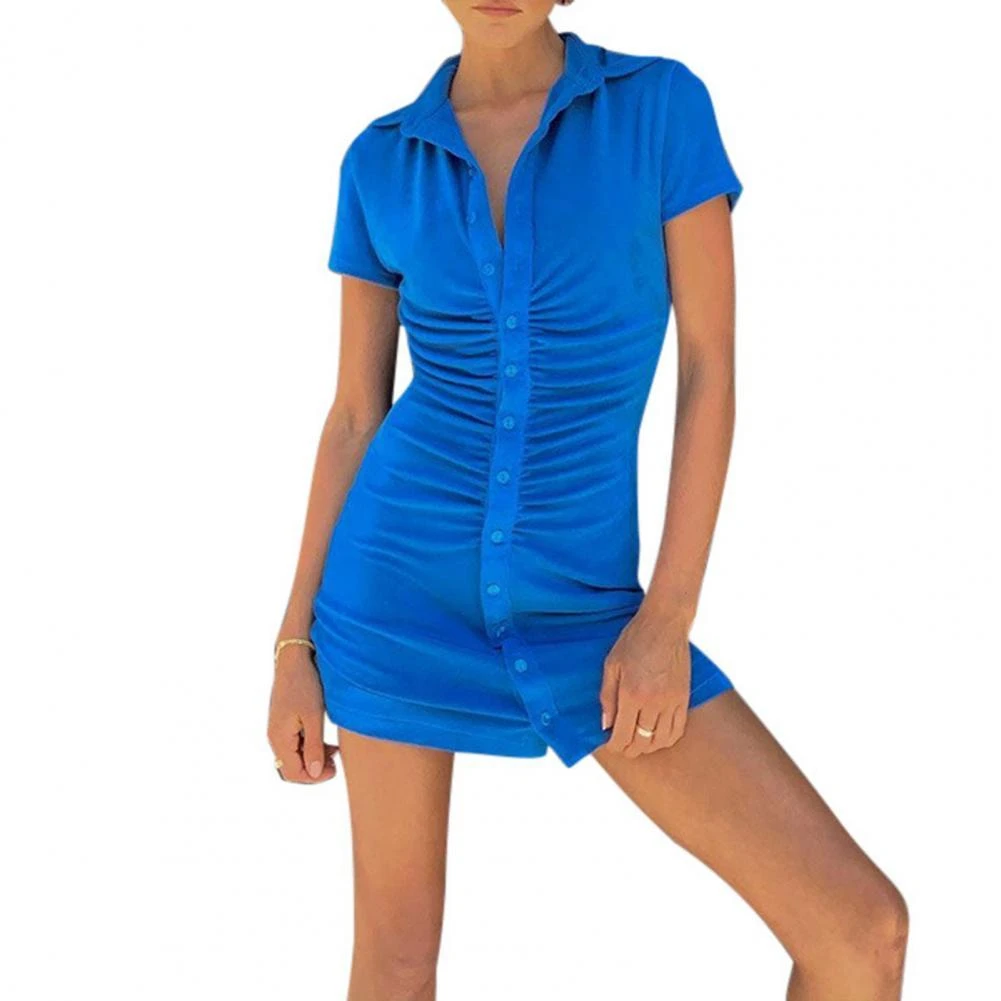 Ruched shirt mini dress Clearance