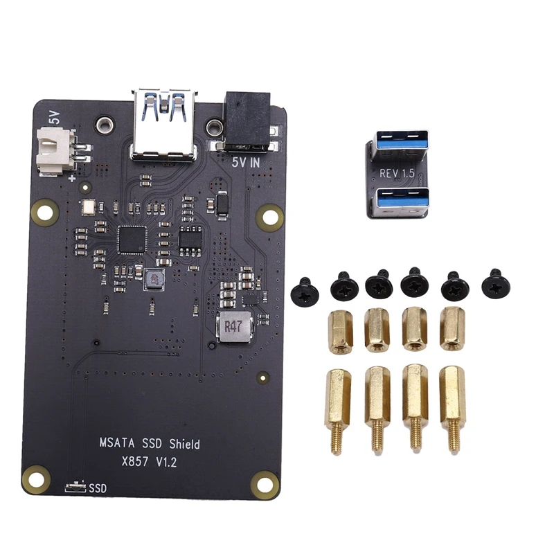 MSATA SSD Плата расширения X857 USB3.1 щит для Raspberry Pi 4B|Демонстрационные стенды| |