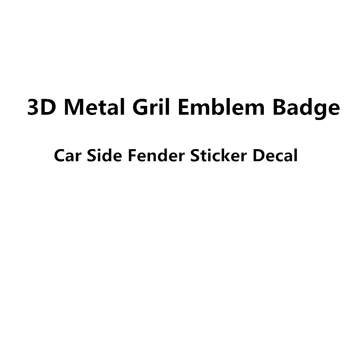 

Auto Car Side Fender Sticker metal grill emblem for Audi Sline A6 C6 A1 A3 A4 A5 A7 A8 Q3 Q5 Q7 S3 S4 S5 S6 S7 S8 Emblem Sticker