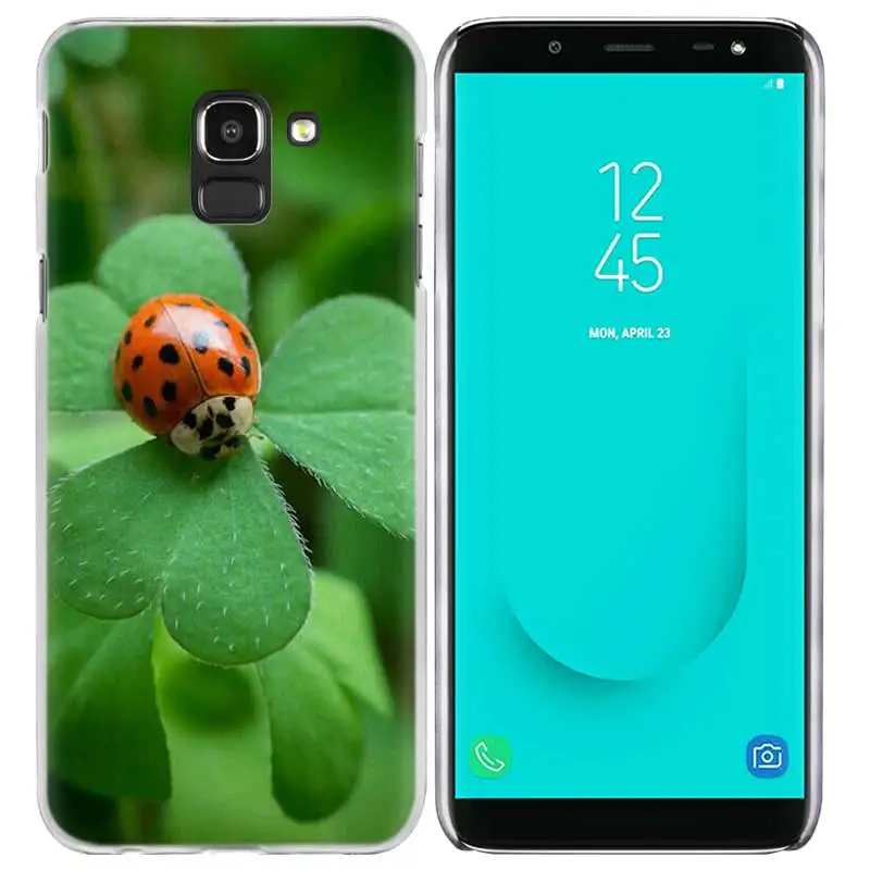 05 Четыре листа "Божья коровка" Дейзи чехол для samsung Galaxy A50 A80 A70 A60 A40 A30 A20 A20e A10 A9 A7 A6 Note 8, 9, 10, плюс 5G Cas - Цвет: 05