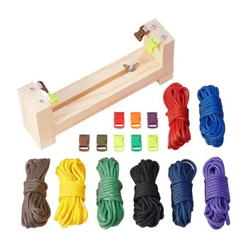 

1 Set Rock Climbing Rope Knitted Tool Sets Mixed Color and Quick Release Buckles