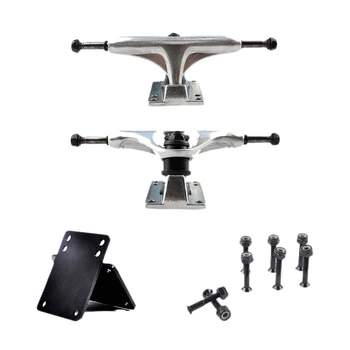

5 Inch Adult Skateboard Truck Independent Bridge Skateboard Bracket Double Rocker Alloy Truck Accessory