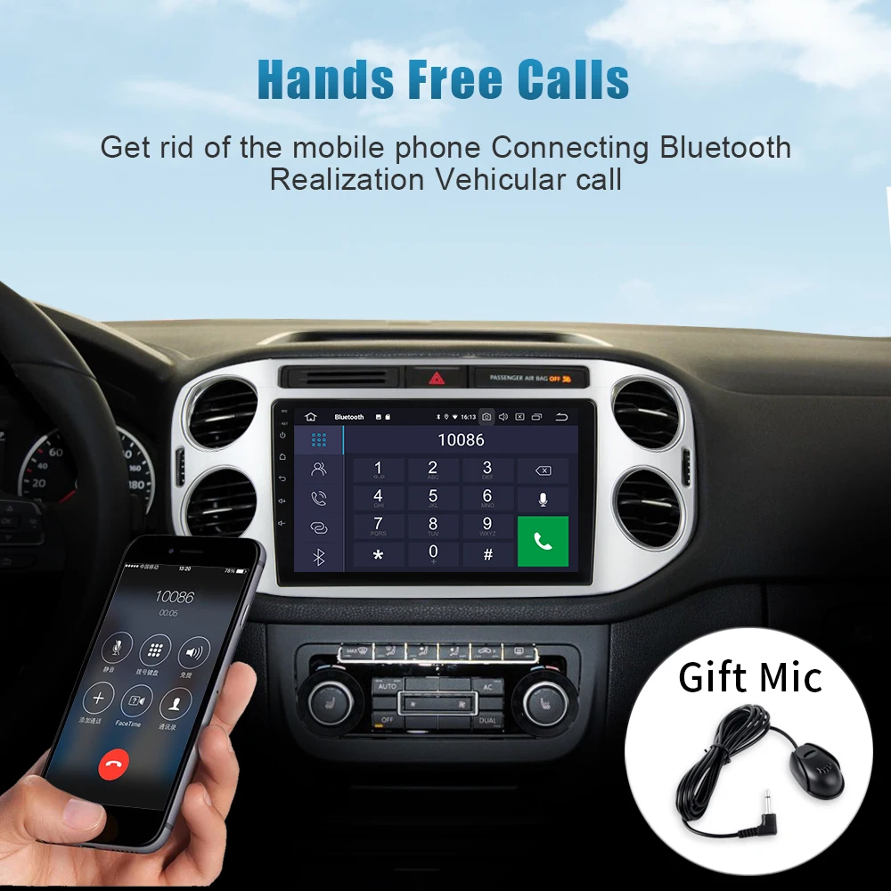 Perfect Dasaita 9" Android 9.0 Car GPS Player Navi for Volkswagen VW Tiguan 2010-2015 with 2G+16G Quad Core Stereo Radio Multimedia 3 Perfect Dasaita 9" Android 9.0 Car GPS Player Navi for Volkswagen VW Tiguan 2010-2015 with 2G+16G Quad Core Stereo Radio Multimedia 3
